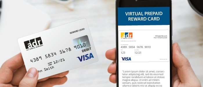 Digital prepaid card