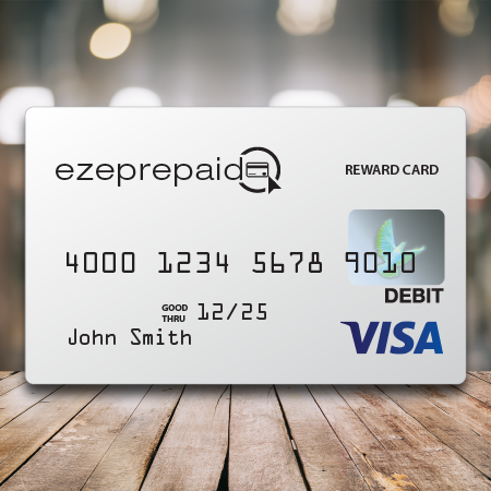 A prepaid visa card that’s part of an incentive program