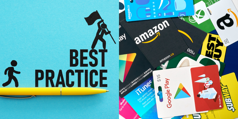 Tips for effectively using bulk gift cards in an employee rewards program.