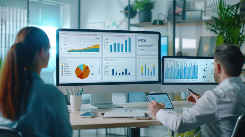 Sales performance dashboard displaying SPIFF analytics and metrics.