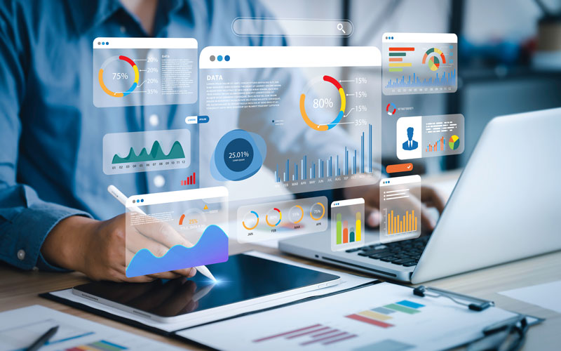 CRM dashboard with SPIFF tracking and analytics for tech sales.
