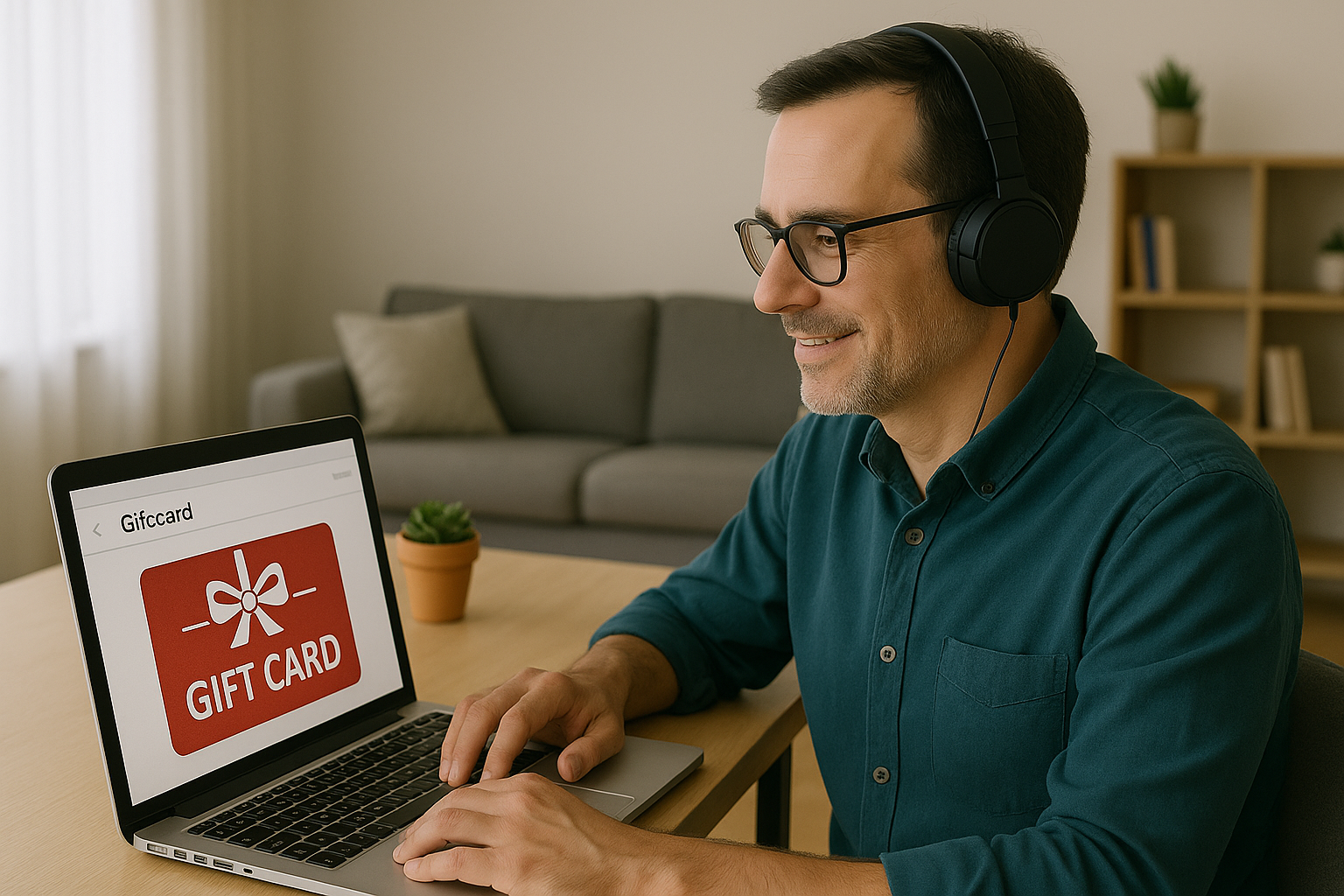 Remote employee receiving a reward via email.